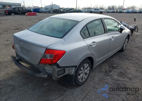 2012 Honda Civic Lx z USA, uszkodzony, nr VIN 19XFB2F57CE091735